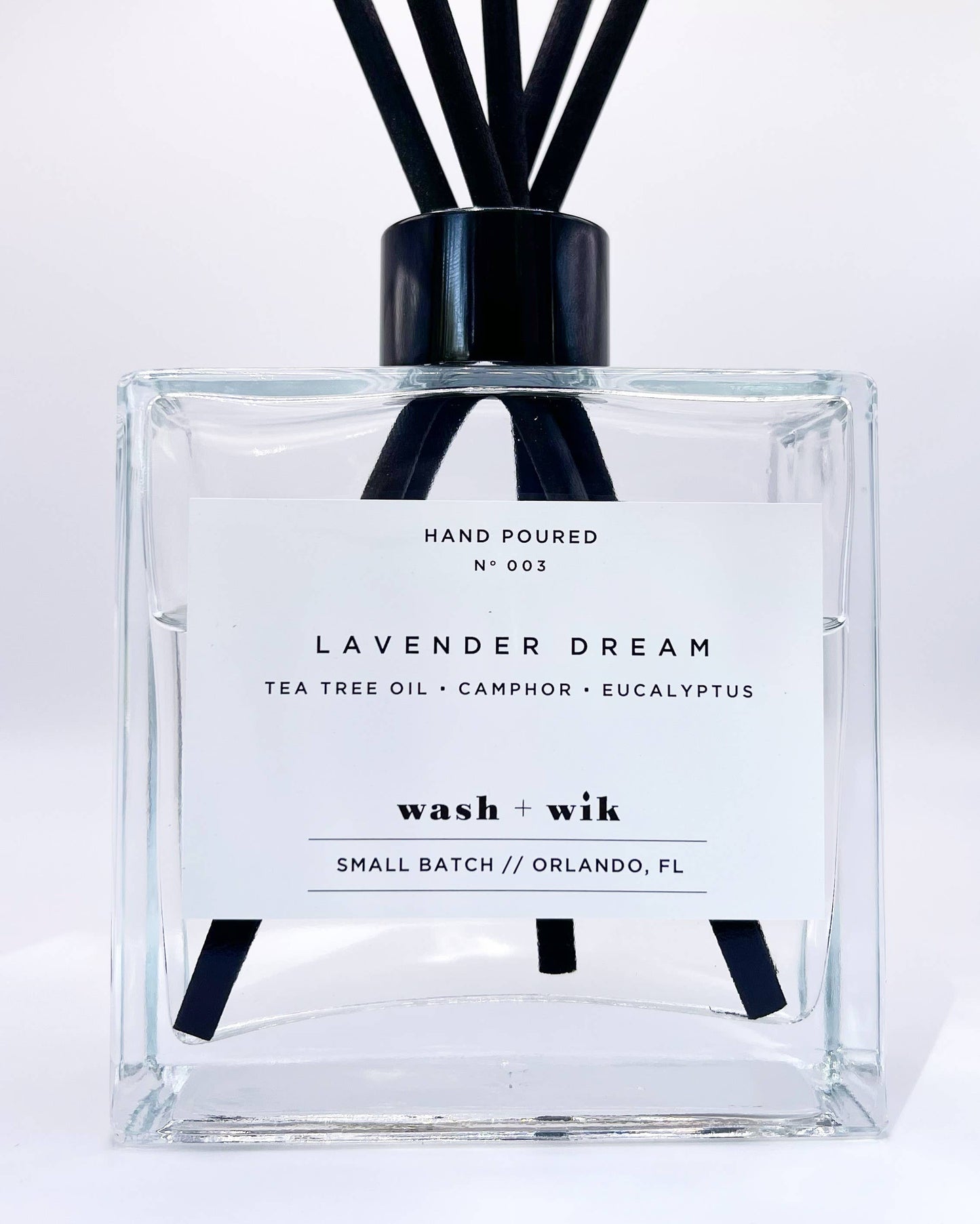 Lavender Dream | Reed Diffuser | Clear Bottle with Reeds