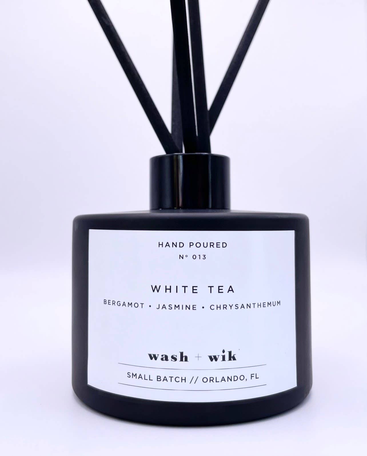 White Tea  | Reed Diffuser | Matte Black with Reeds