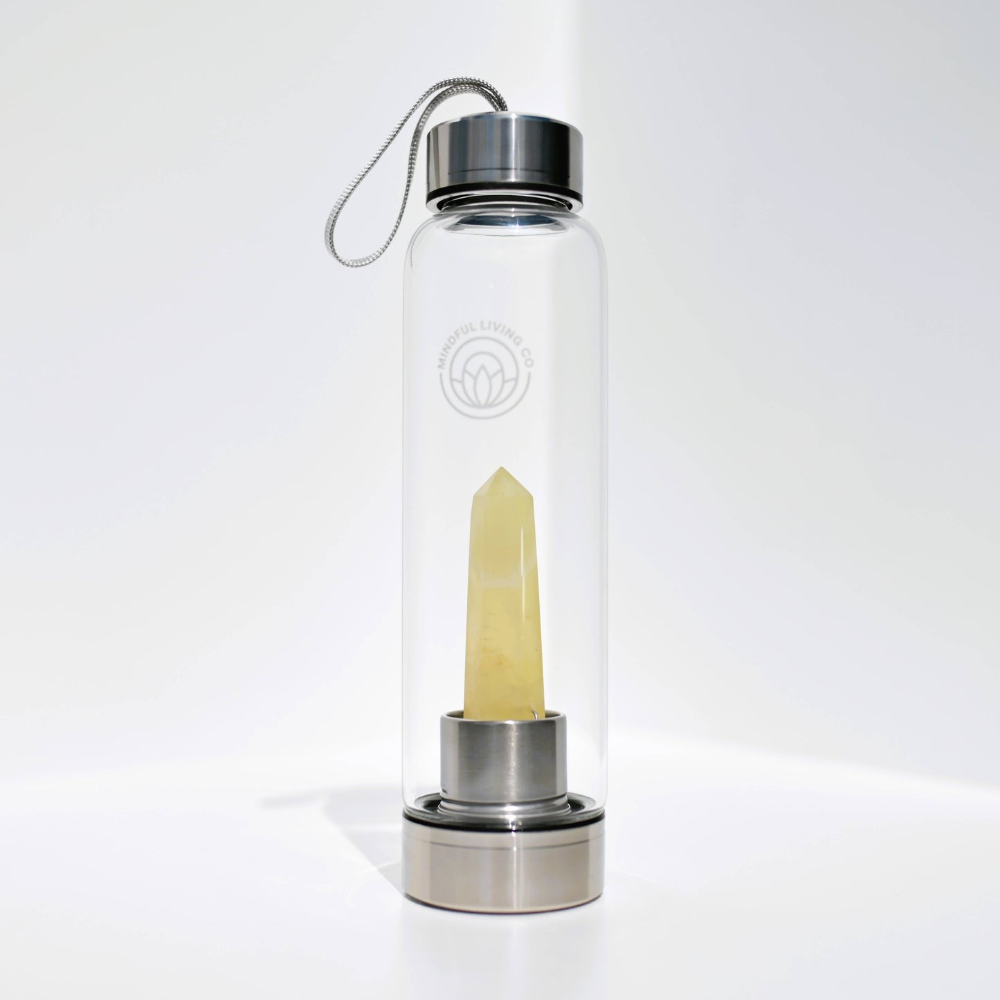 Crystal Clear Wand Water Bottle  - Citrine