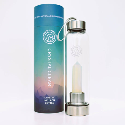 Crystal Clear Wand Water Bottle  - Opalite