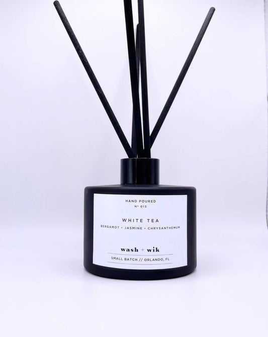 White Tea  | Reed Diffuser | Matte Black with Reeds